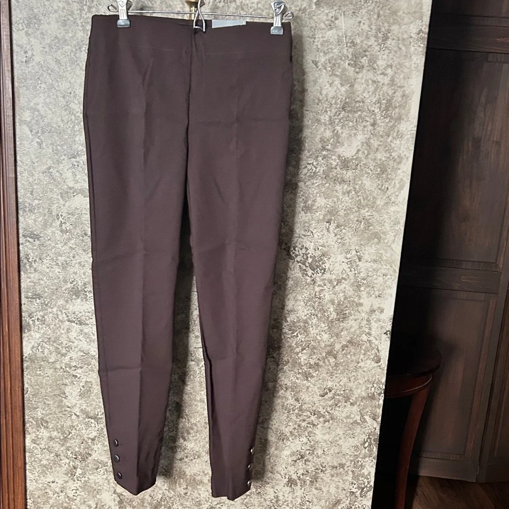 Van Heusen Womens Dark Brown Chinos -Size 0 Short. Pull on. - Picture 6 of 10